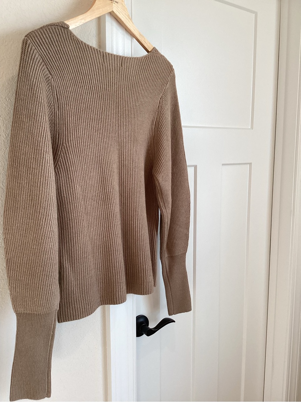 Philosophy Long Sleeve V-Neck Sweater New XL Taupe Light Brown - Picture 5 of 12